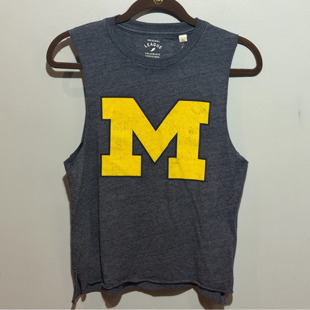 NWT University of Michigan Lightweight Muscle Logo Tank Top